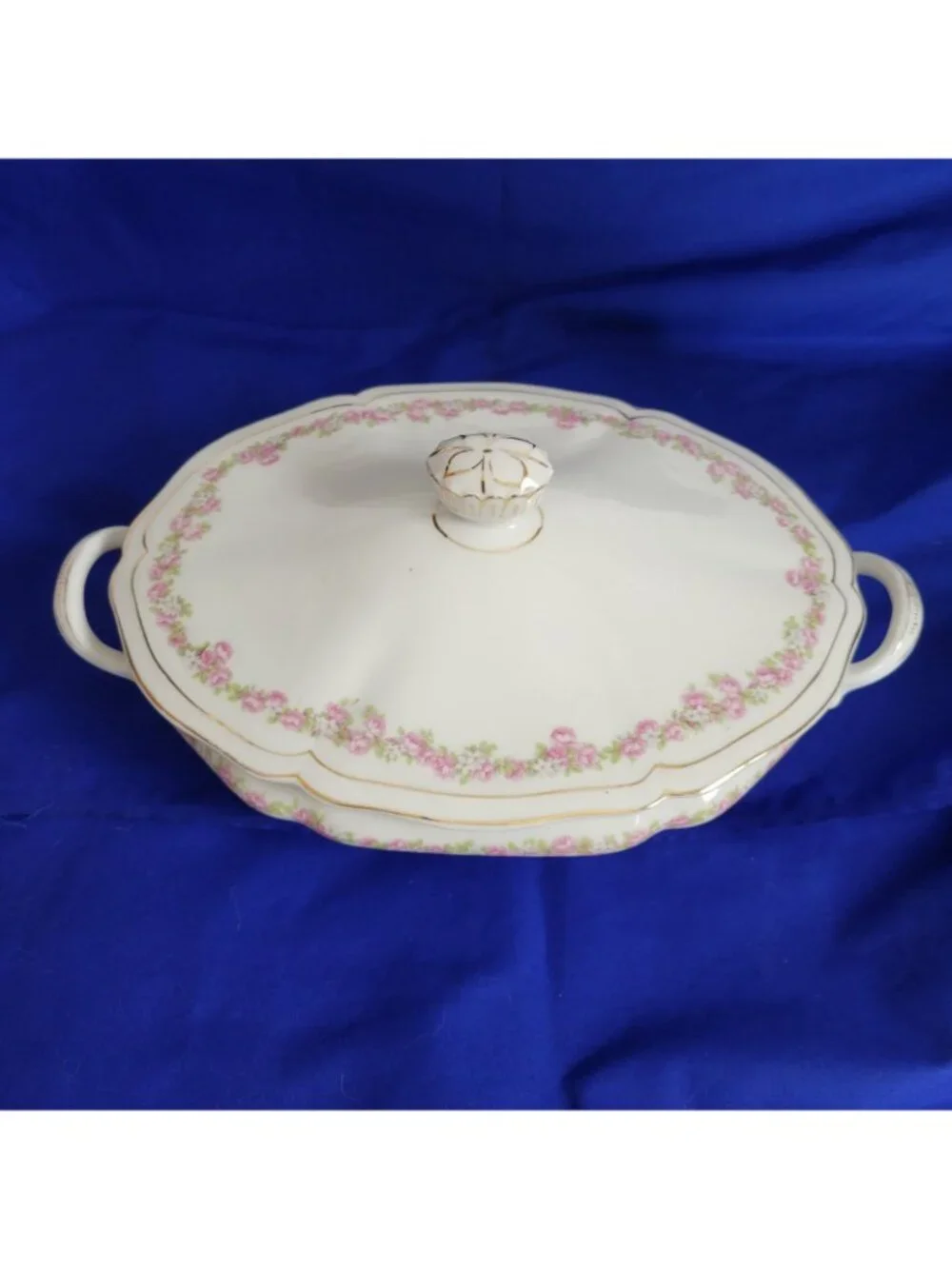 Soup Tureen Vienna Austria Roses Victorian cottage ornate elegant vtg heirloom